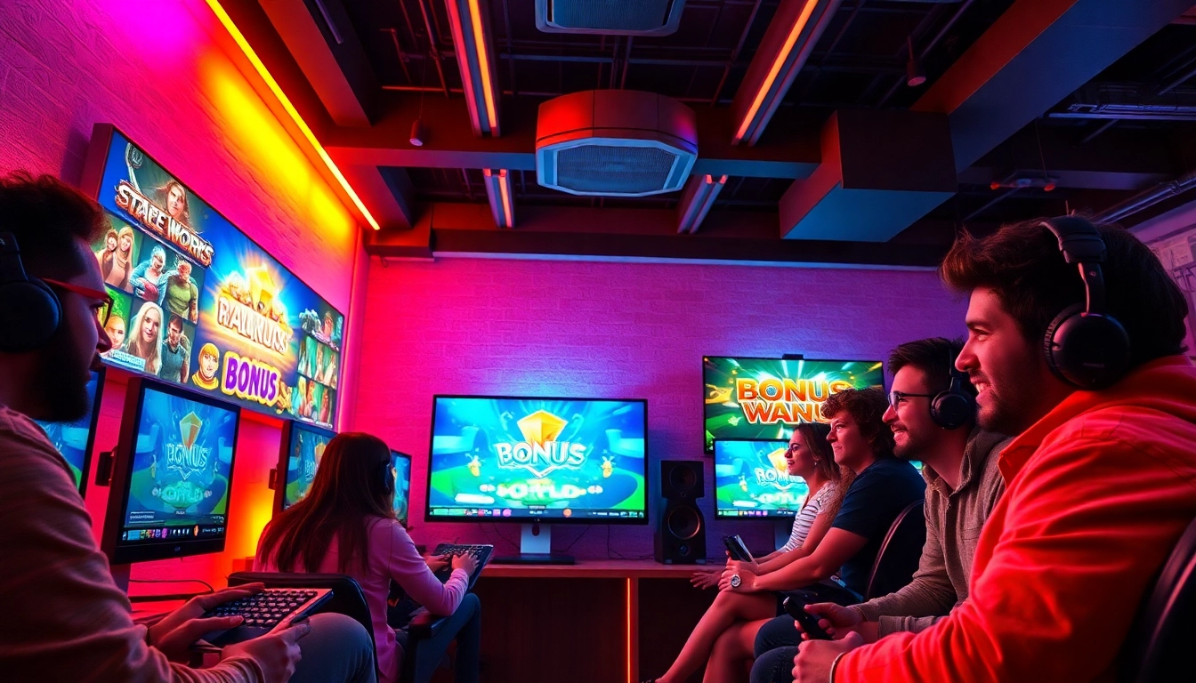 Experience the excitement of bonus veren siteler 2025 with friends in a lively gaming environment.