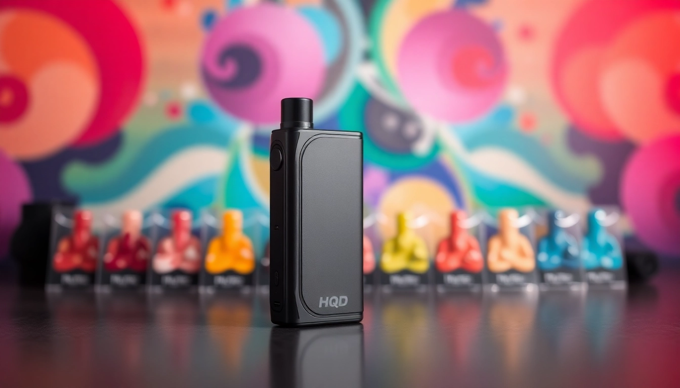 Buy HQD Surv kaufen: Elegant vape device showcasing diverse flavors and easy portability.