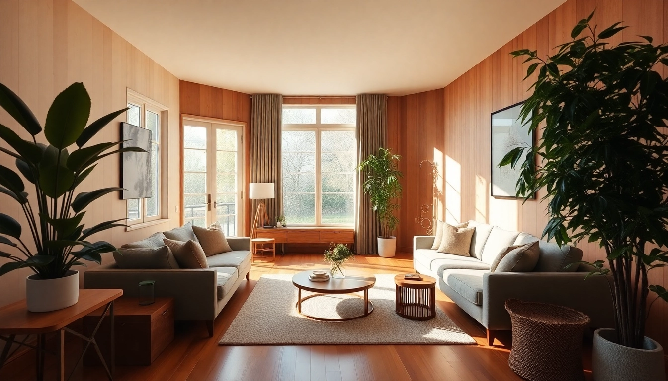 Experience the inviting atmosphere of Margaret Drive Residence's beautifully designed living room with lush greenery.