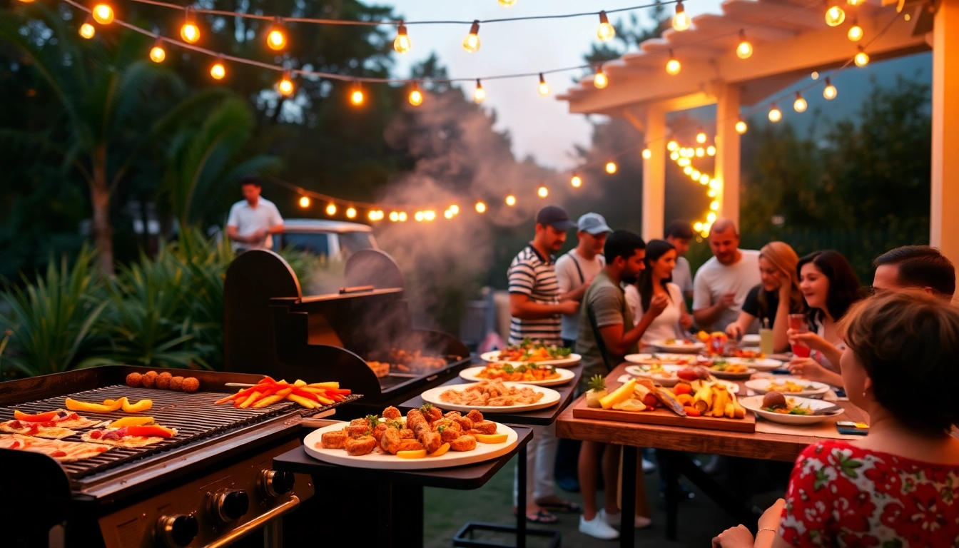 Enjoy a splendid BBQ experience with a top Caterer für Grillbuffet und BBQ in Berlin, featuring delicious food and lively atmosphere.