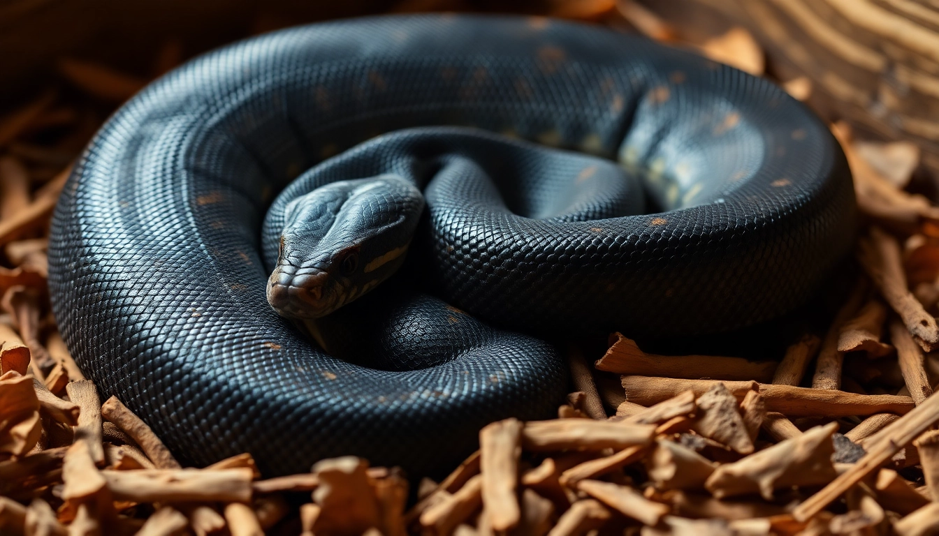 Admire the vibrant black ball python for sale​ showcasing its stunning scales and natural beauty.