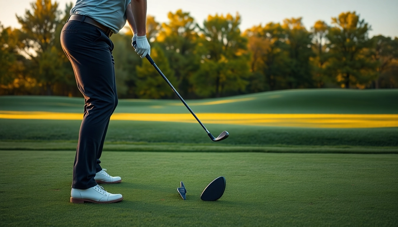 Improve your golf swing with an effective golf swing training aid in action.