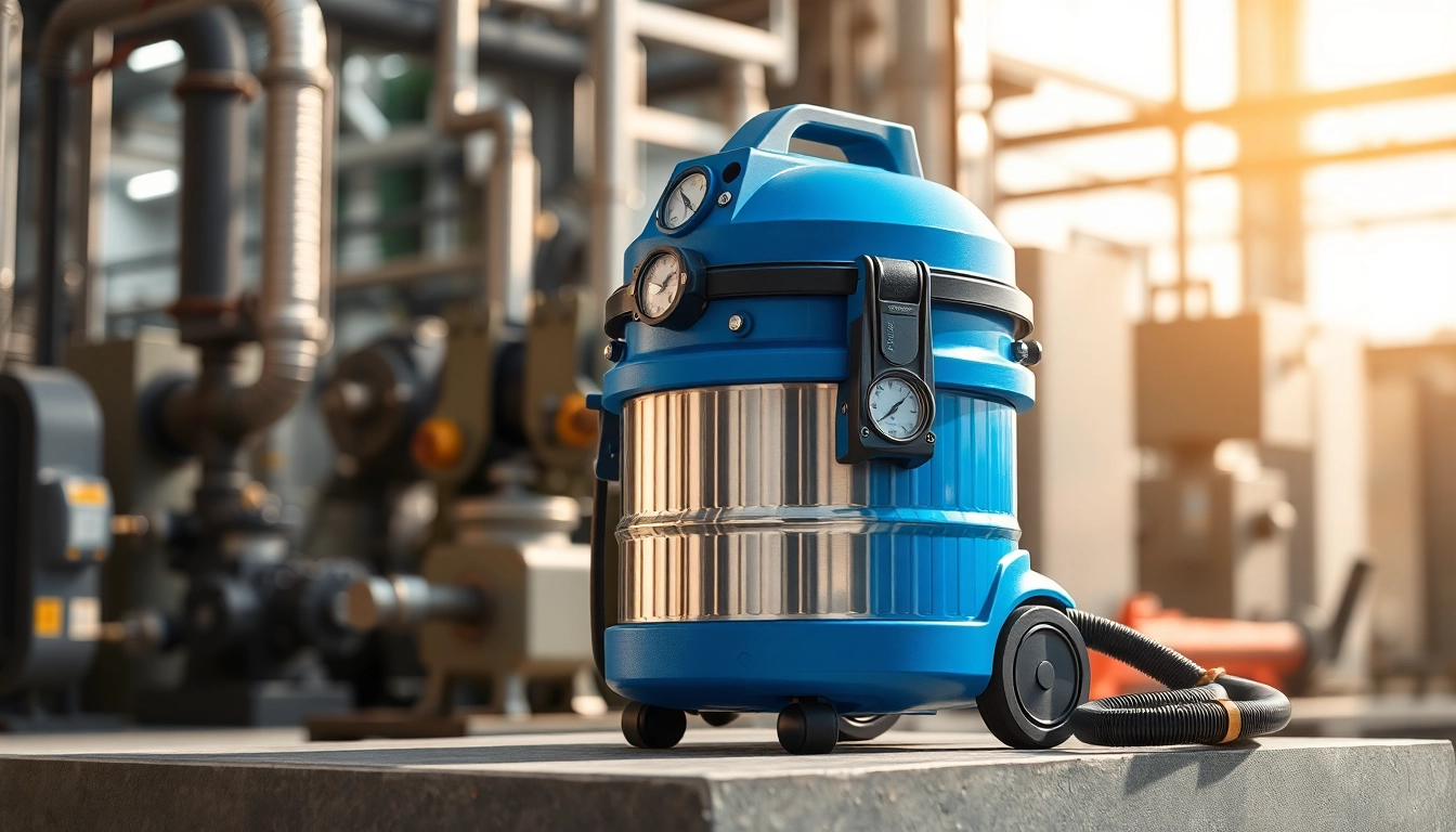 Vacuum ejector showcased in an industrial setup, demonstrating its intricate design and functionality.