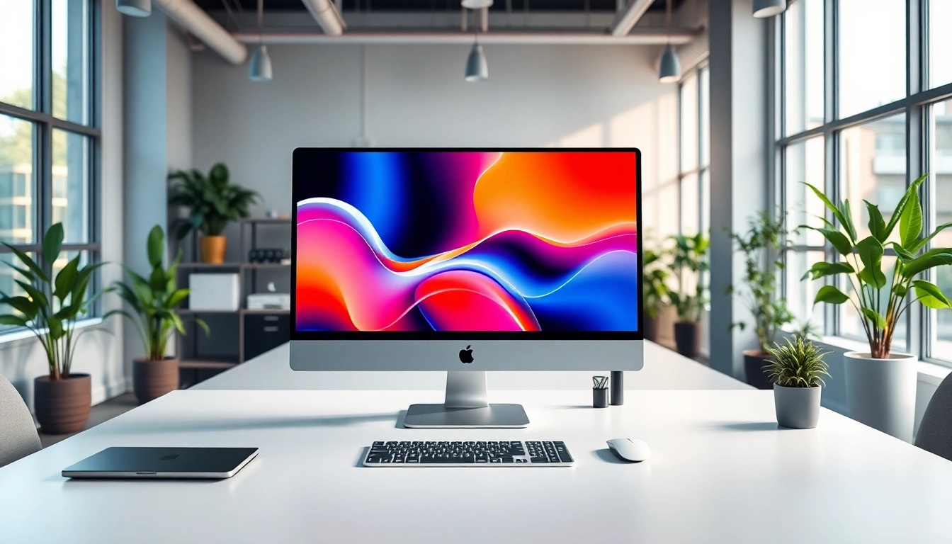 Buy Apple Pro Display XDR in a modern workspace highlighting its vibrant Retina 6K display.