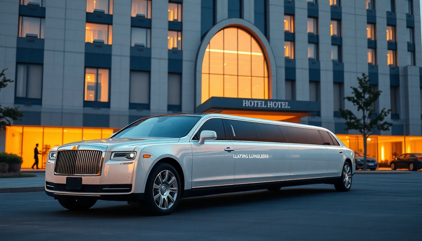 Elegant luxury limousine showcasing premium car service Atlanta experience for special occasions.