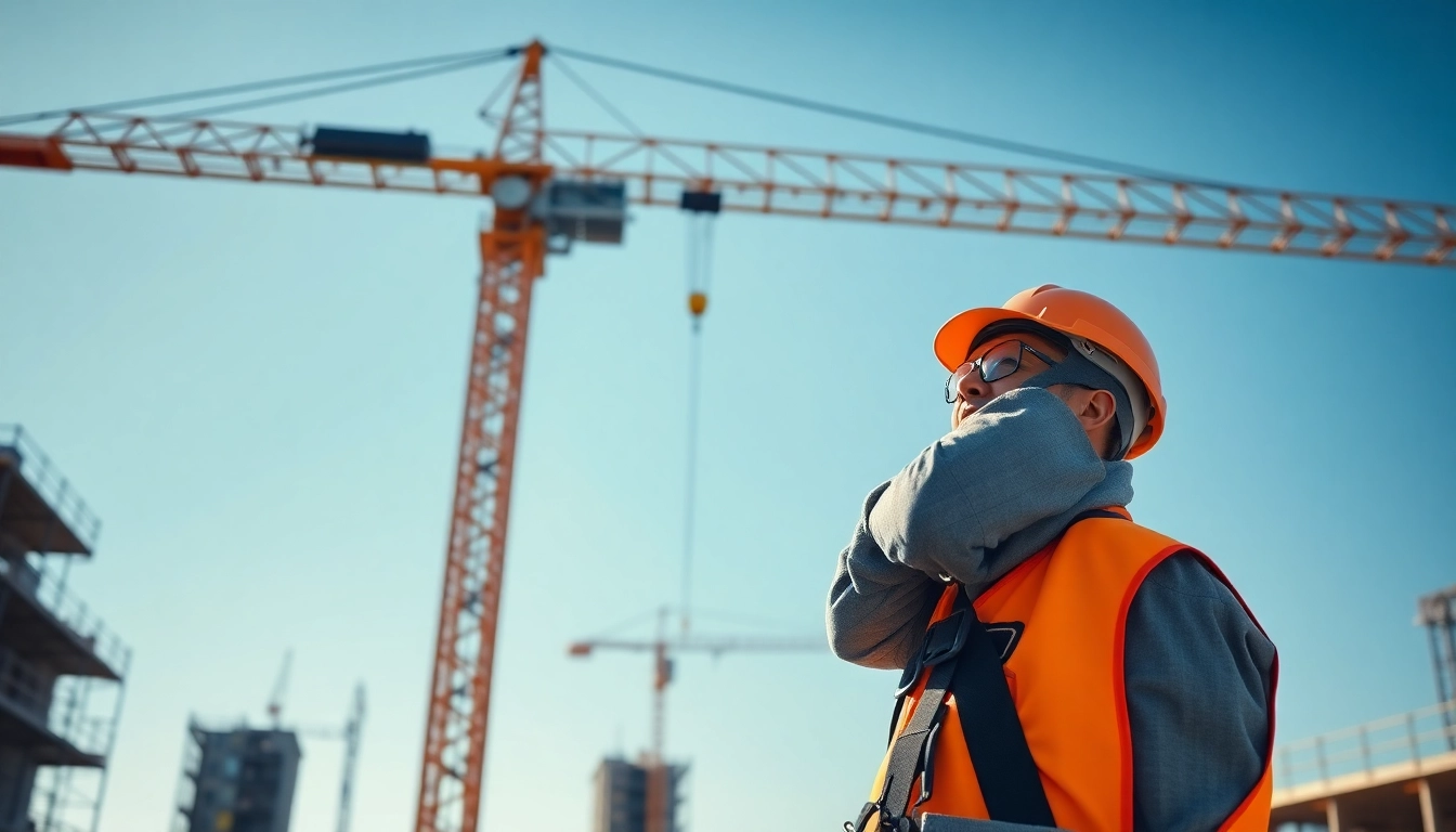 Analyze NVQ Level 4 Crane supervisor answers on a construction site with a crane and safety equipment.