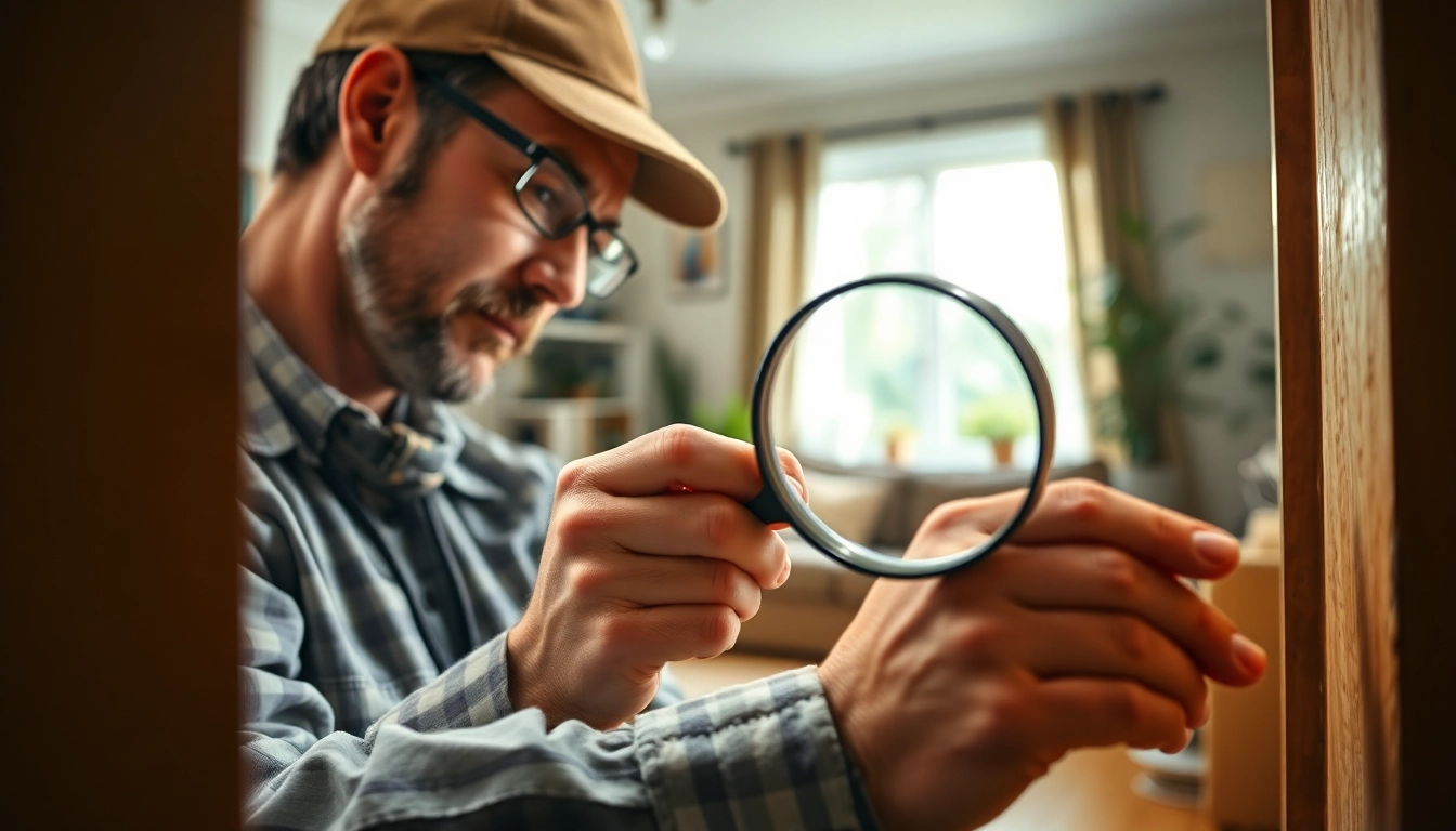 Expert conducting termite inspections inside a home, ensuring safe and thorough examination.