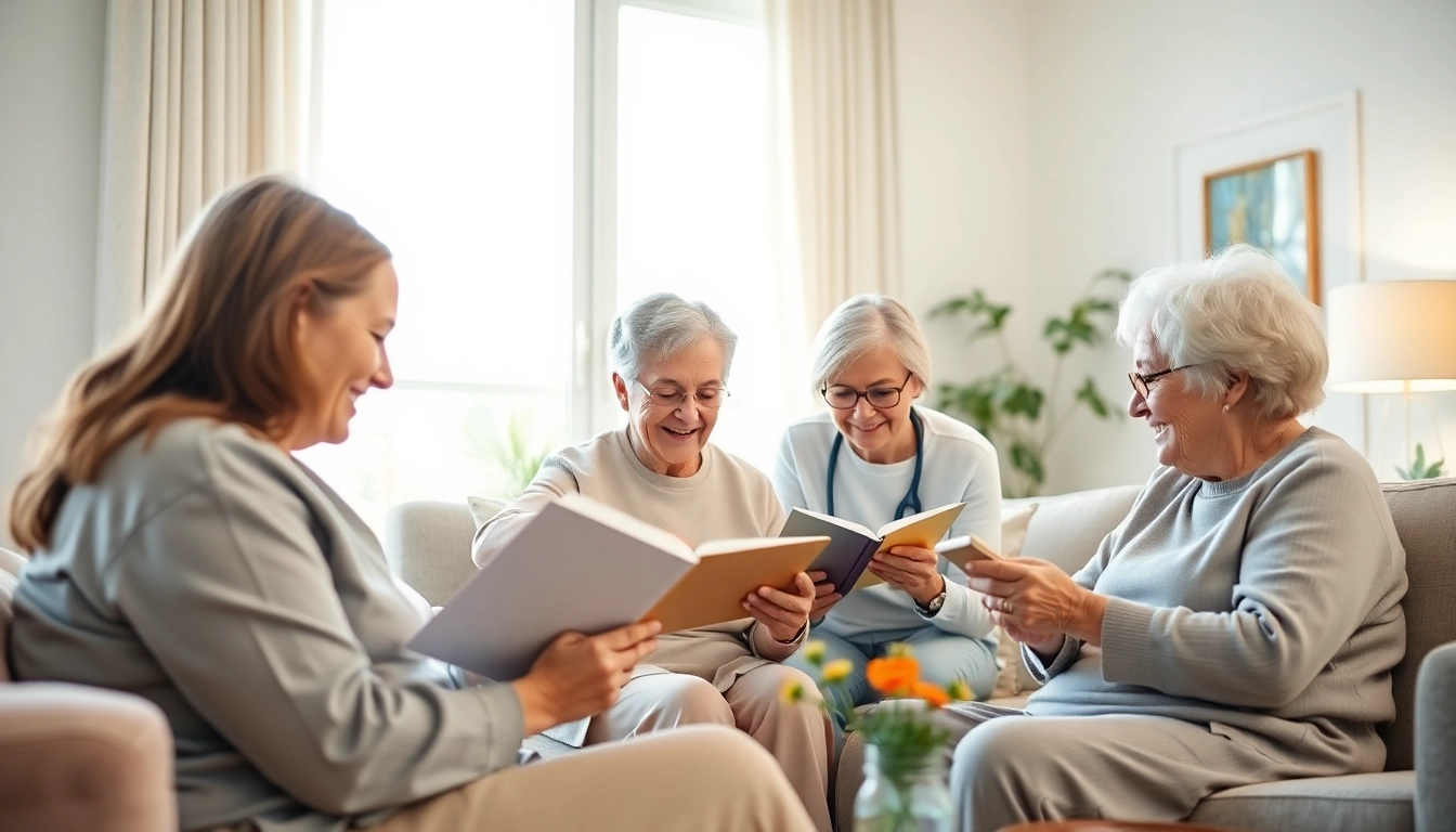 Caregivers supporting austin senior home care as seniors engage in daily activities.
