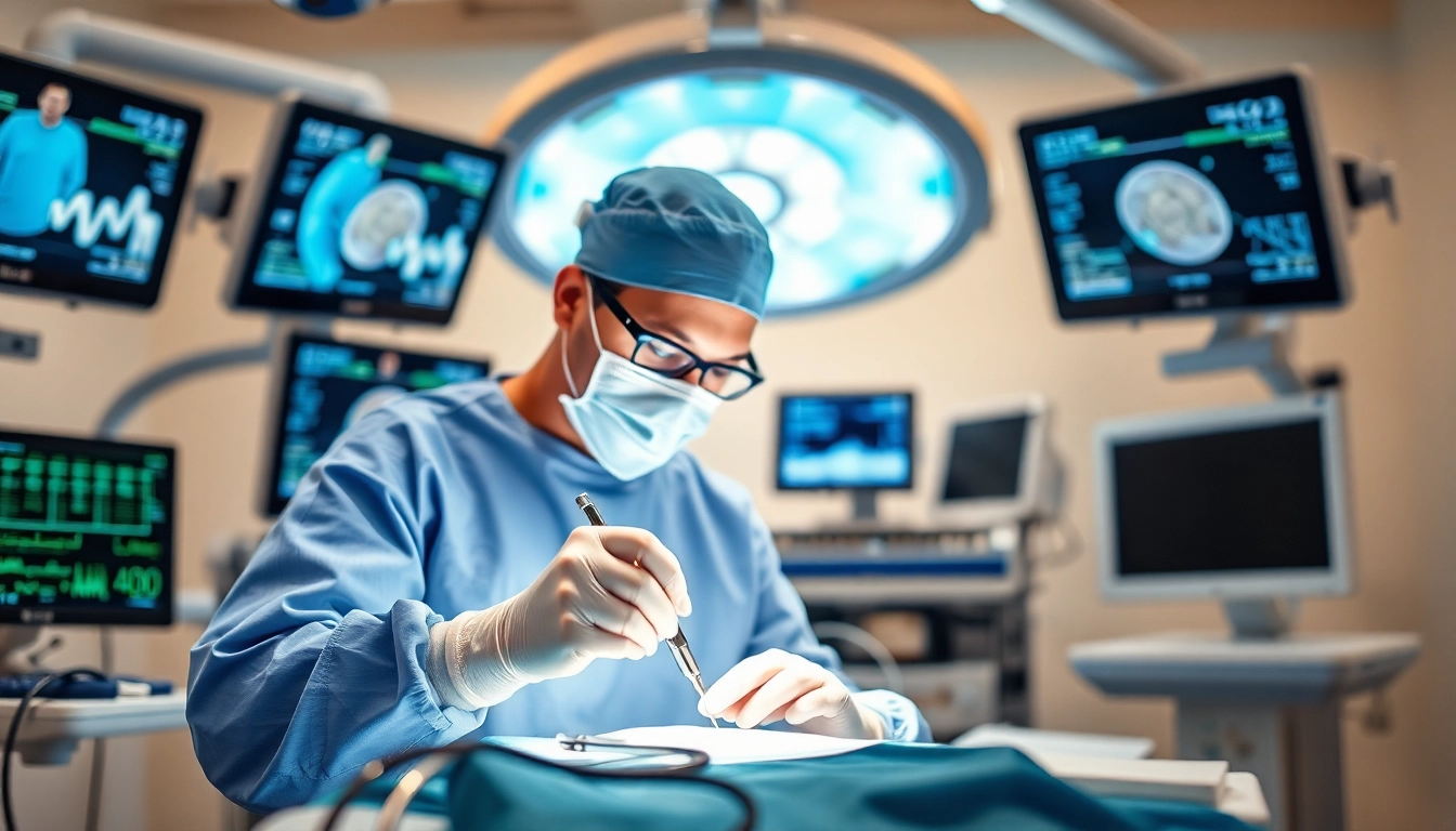Handchirurgie Braunschweig: Fokus auf einen Handchirurgen bei einer präzisen Operation.