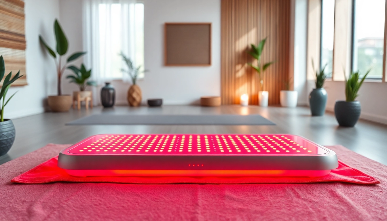 Enhance your wellness with the red light therapy mat fullbody in a serene studio setting.